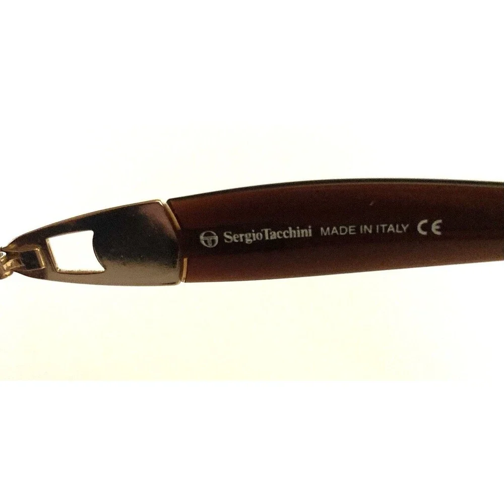 Vintage Sergio Tacchini ST1047-S Obal Tortoise Gold Eyeglass FRAMES ONLY Italy